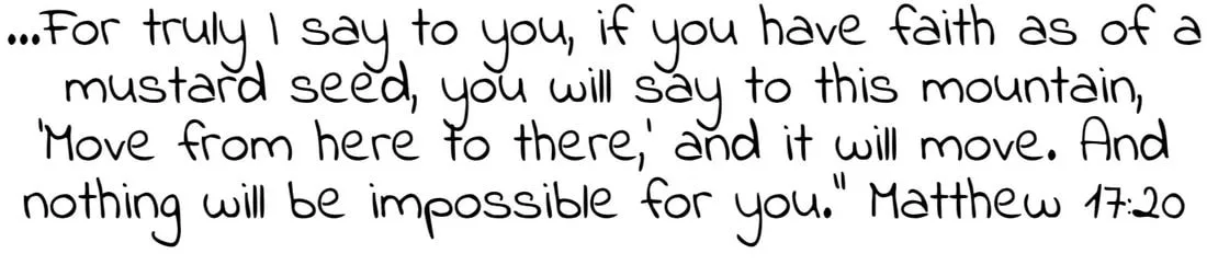 Scripture graphic: Matthew 17:20