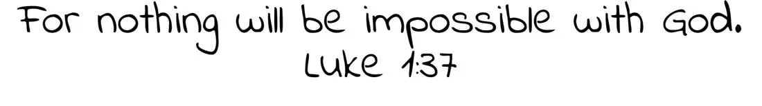 Scripture graphic: Luke 1:37
